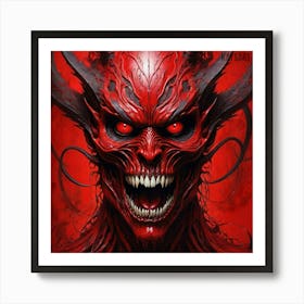 Demon Face 2 Art Print