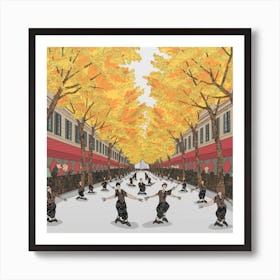 Paris In Autumn Art Print
