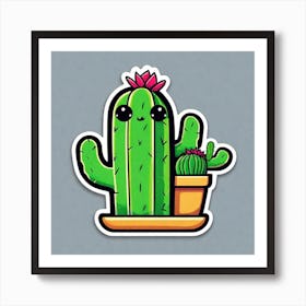 Cute Cactus 2 Art Print