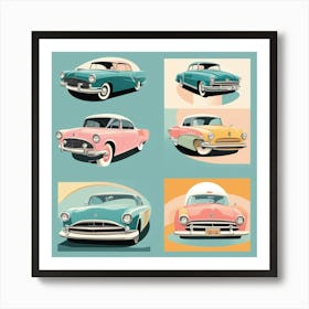 Vintage Cars 2 Art Print