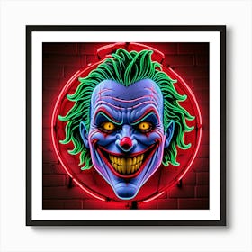 Joker Neon Sign Art Print