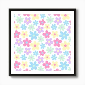 Flower Pattern 1 Art Print