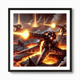 Magma Powered Artillery Special Power Art Print