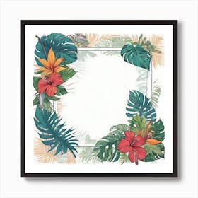 Tropical Frame Art Print