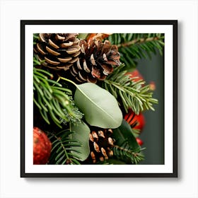 Christmas Wreath 1 Art Print