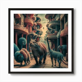 City Of Animals Art Print