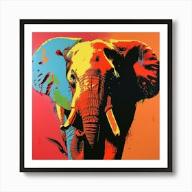 Elephant Pop Art 1 Art Print