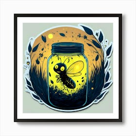 Bee In Jar 1 Art Print