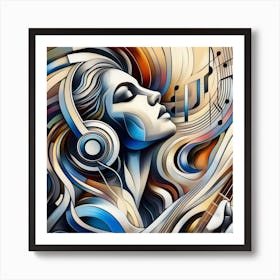 Abstract Music Painting 1 Poster