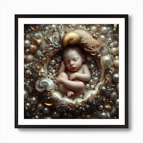 Pearl Baby Art Print