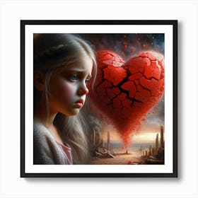 Broken Heart 4 Art Print