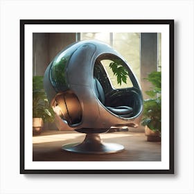 Futuristic Chair Art Print