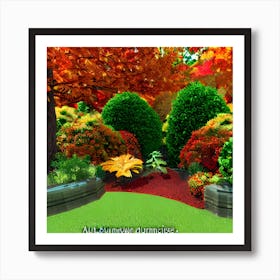 Autumn Garden 1 Art Print