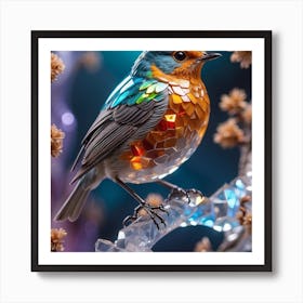 Bird In Glass Art Print