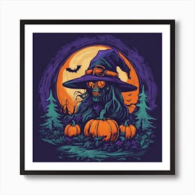 Witch In The Woods Art Print