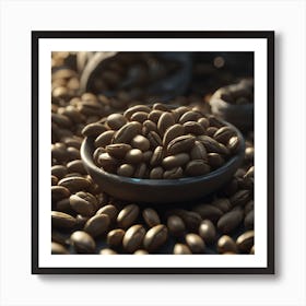 Coffee Beans In A Bowl 9 Art Print