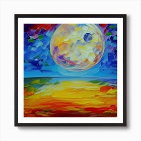 Full Moon In The Sky Art Print