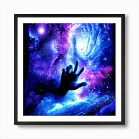 The Universe's Touch Art Print