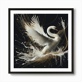 White Swan 1 Art Print