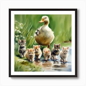 herding cats Art Print