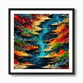 River Of Fire Art Print