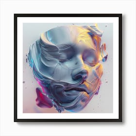 Face It 1 Abstract Painting Art Print