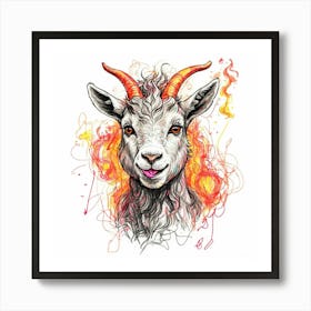 Goat! 10 Art Print