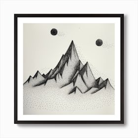 Mountain Range Art Print