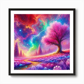 Tree In The Sky 54 Art Print