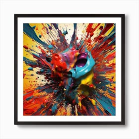 Colorful Splash 1 Art Print