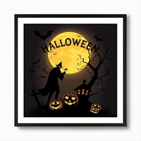 Halloween Witch 3 Art Print