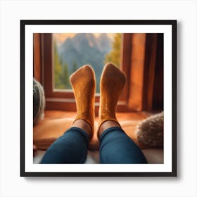 Woman'S Feet Art Print