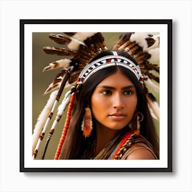 Native American Woman 5 Art Print