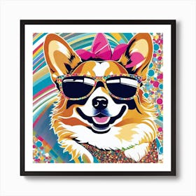 Corgi 19 Art Print