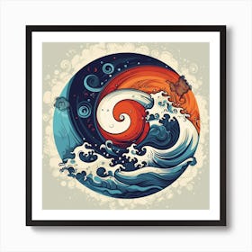 Great Wave 6 Art Print