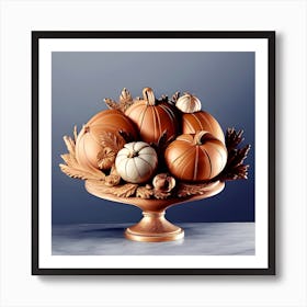 Thanksgiving Pumpkins 1 Art Print