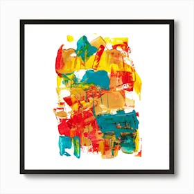 Modern Acrylic Painting, Contemporary Abstract Art 3 Art Print