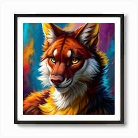 Fox Painting Art Print