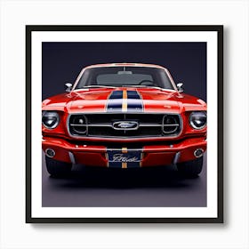 Ford Car Automobile Vehicle Automotive American Brand Logo Iconic Heritage Legacy Innovat (1) Art Print