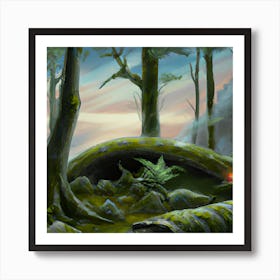 Evening Forest Art Print