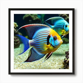 Angel Fishes Art Print