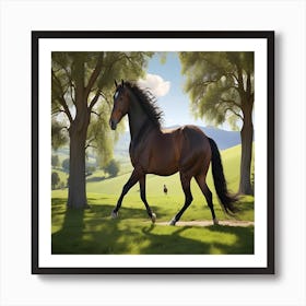 Horse Takes Center Stage 2 Art Print