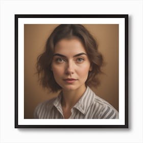 Portrait Of A Young Woman 3 Art Print