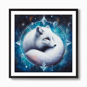 Fox In Space Art Print