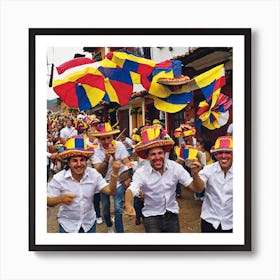 Ecuador Parade Art Print