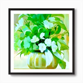 Flowers In A Vase 6 Art Print