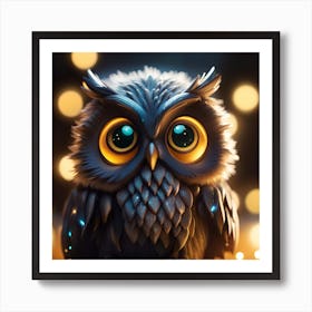 Cute Owl 2 Art Print