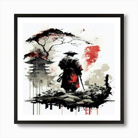 Samurai Warrior 1 Art Print