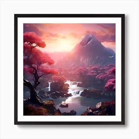 Asian Landscape Art Print