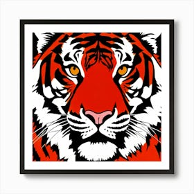 Tiger head Art Print